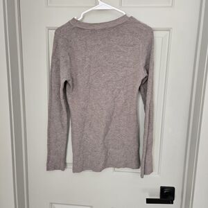 Cyrus Women's Long Sleeve Taupe Sweater